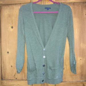 Green AEO cardigan